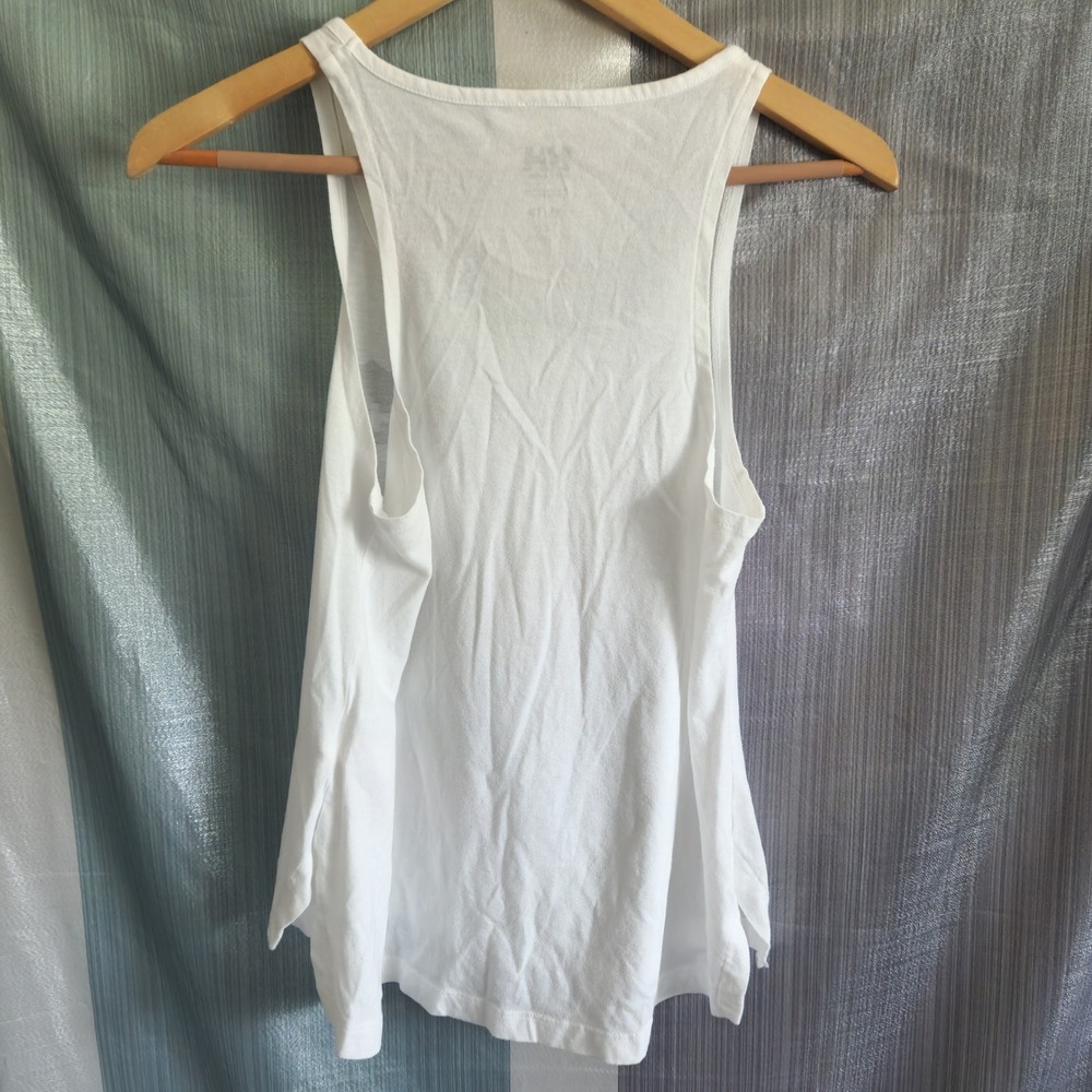 Helly Hansen White Graphic Mountain Logo Tank Top XS Regular 62986 - Picture 3 of 6